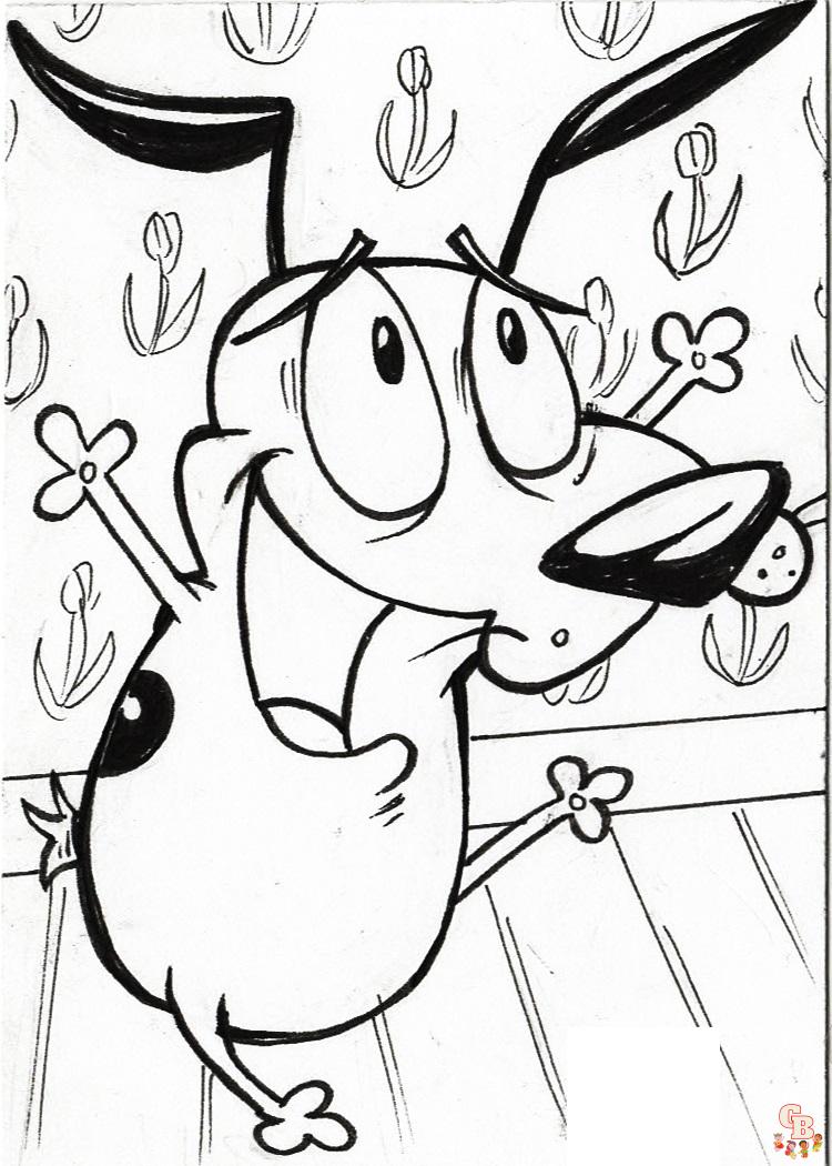 Courage The Cowardly Dog Coloring Pages 10