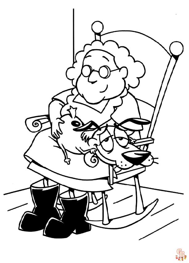 Courage The Cowardly Dog Coloring Pages 12