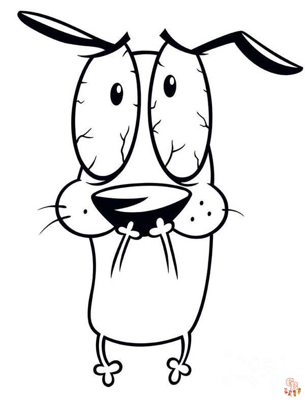 Courage The Cowardly Dog Coloring Pages 2