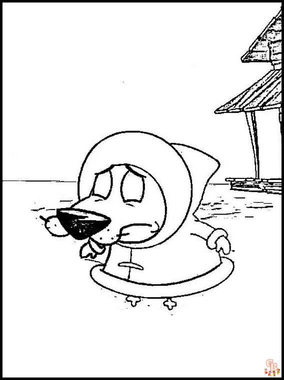 Courage The Cowardly Dog Coloring Pages 3