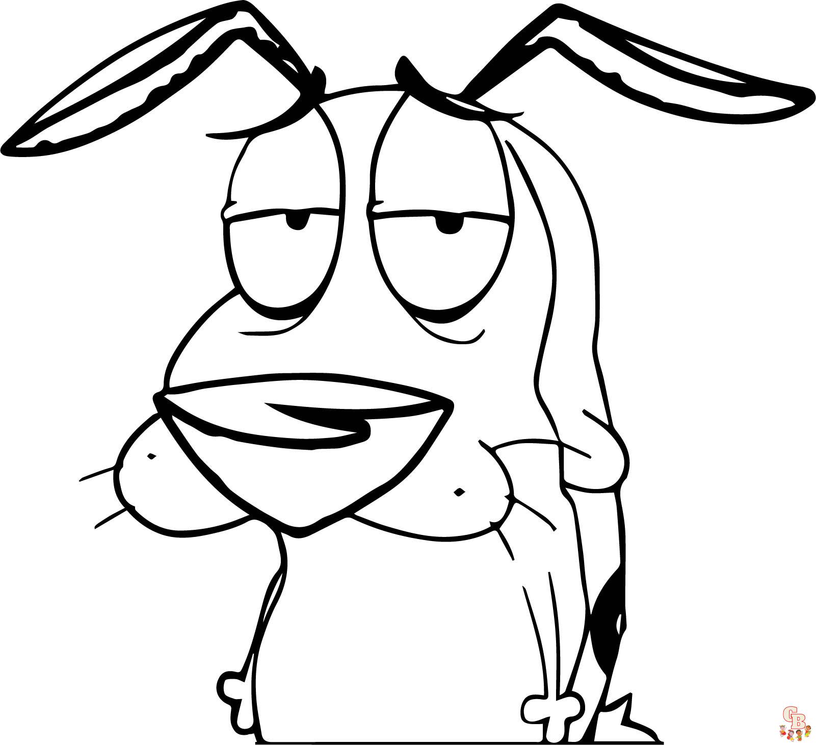 Courage The Cowardly Dog Coloring Pages 4
