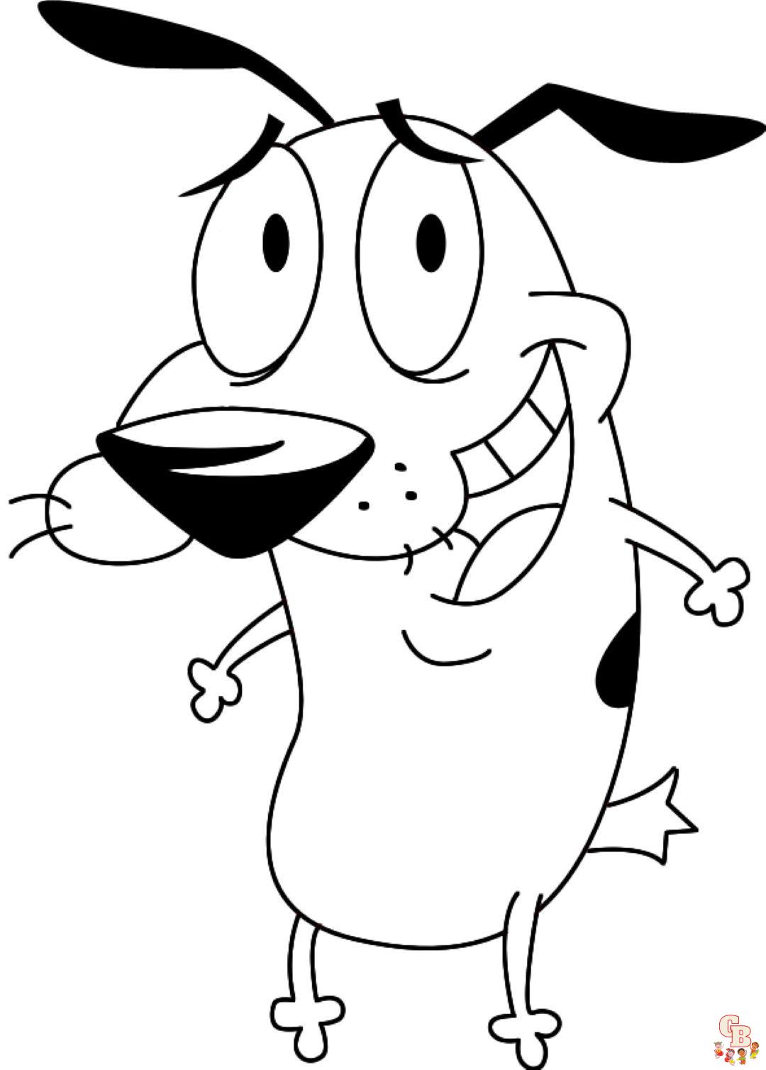 Courage The Cowardly Dog Coloring Pages 5