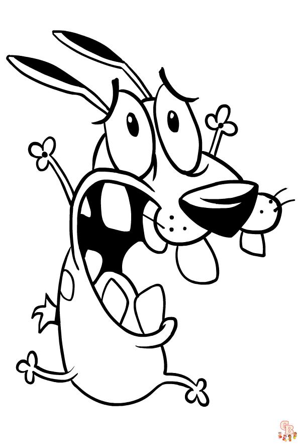 Courage The Cowardly Dog Coloring Pages 7