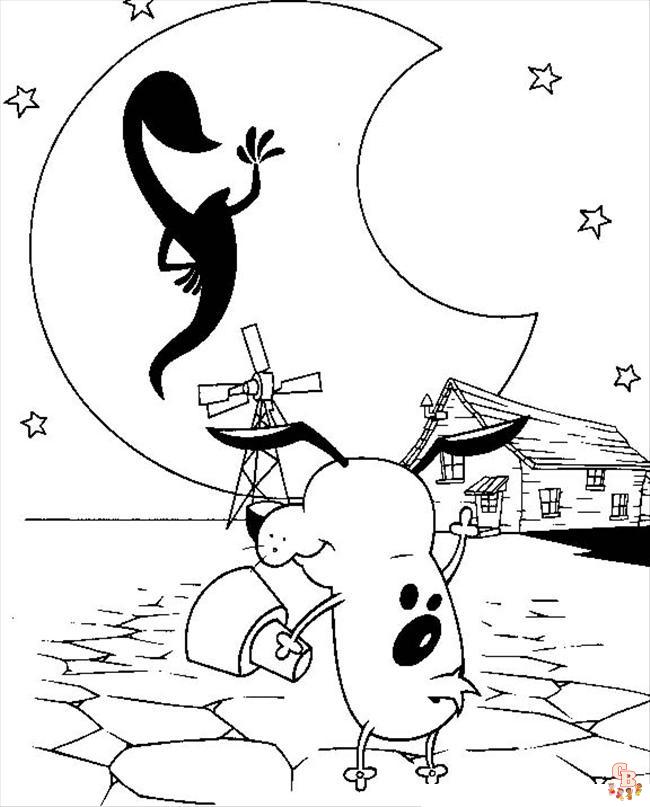 Courage The Cowardly Dog Coloring Pages 8