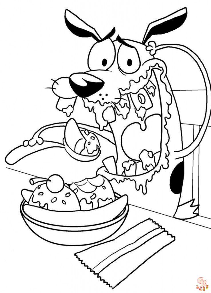 Courage The Cowardly Dog Coloring Pages 9