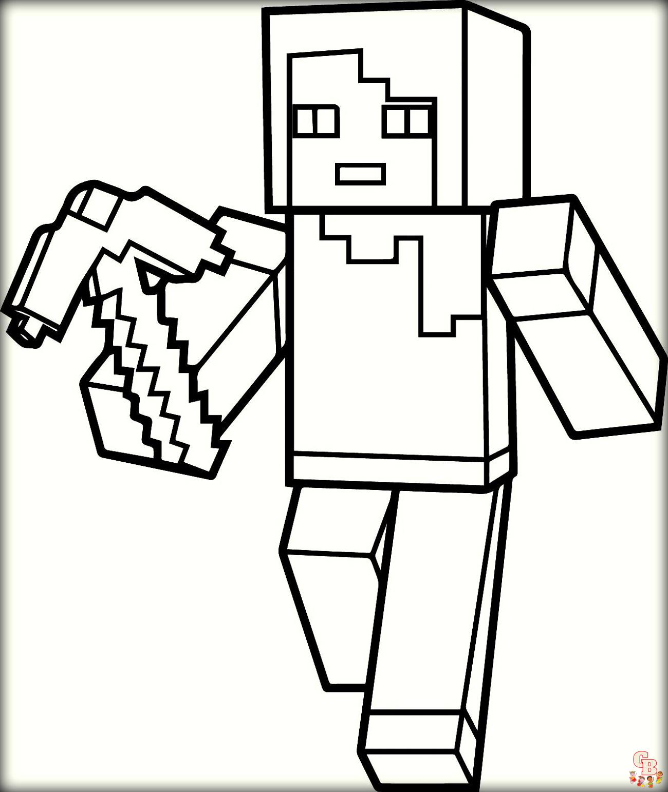Creeper Coloring Pages 4
