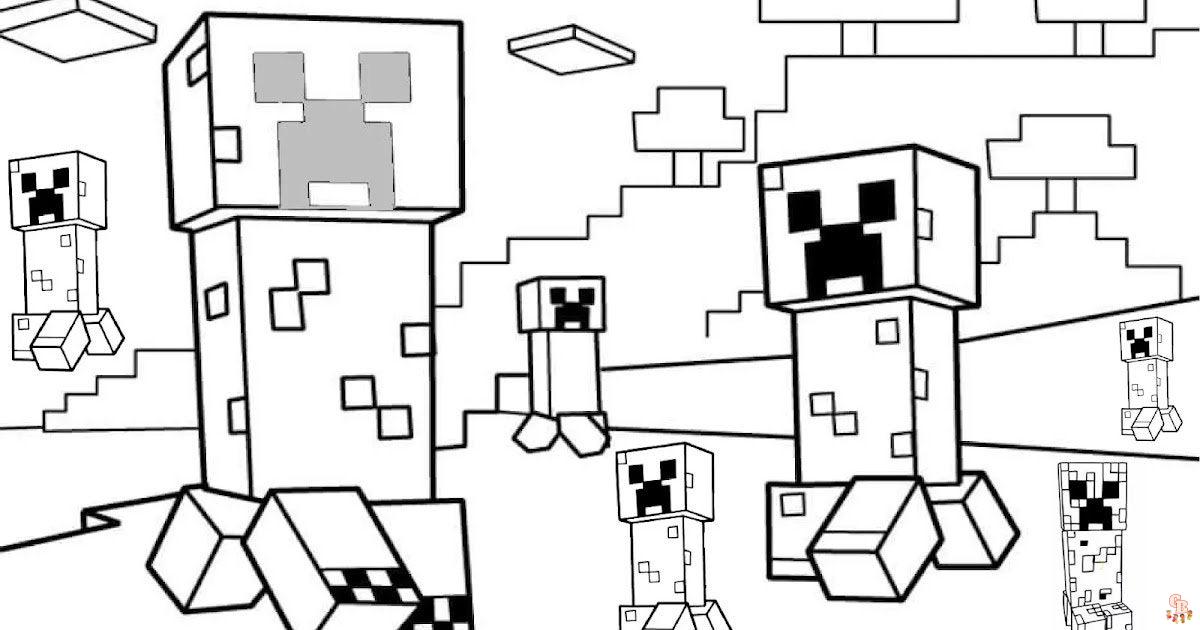 Creeper Coloring Pages 5