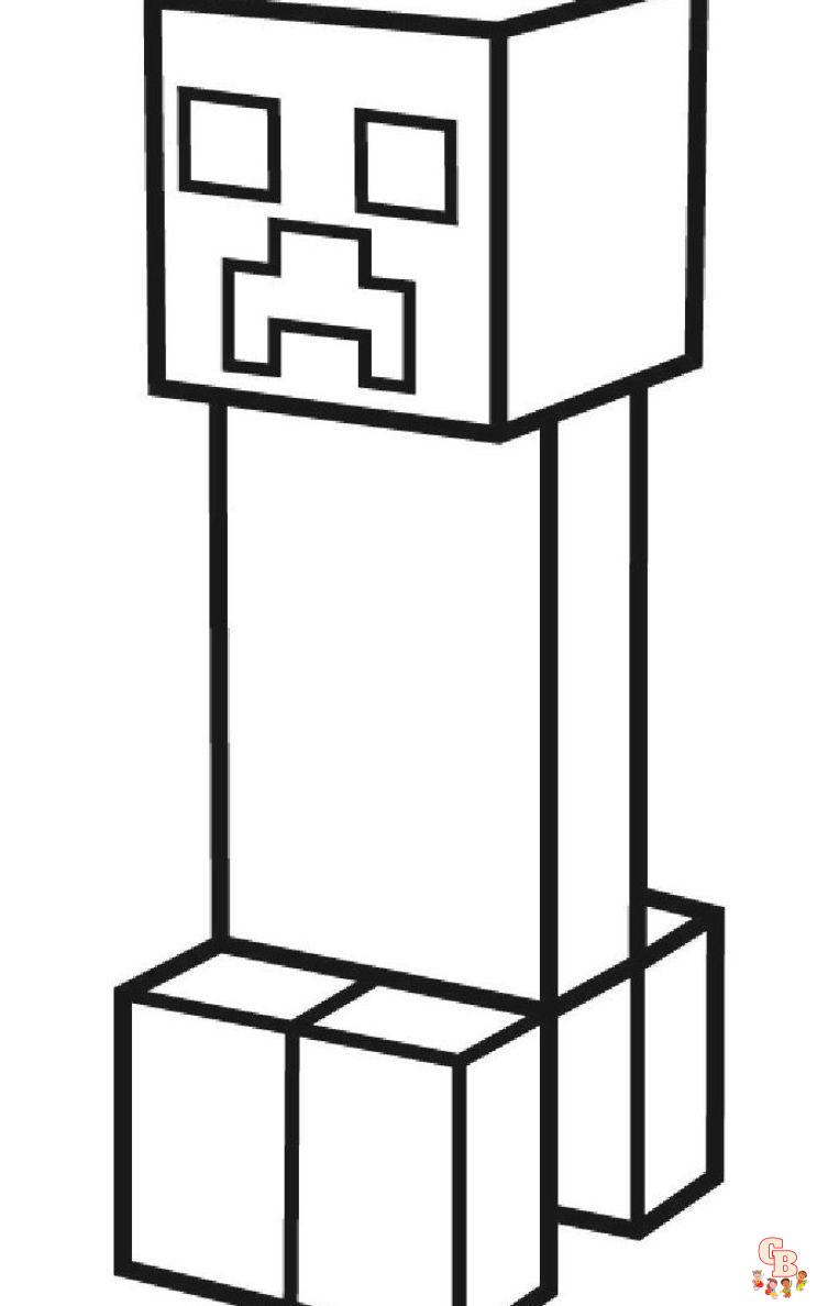 Creeper Coloring Pages 7