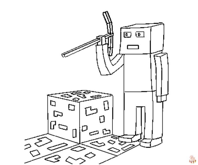 Creeper Coloring Pages 8