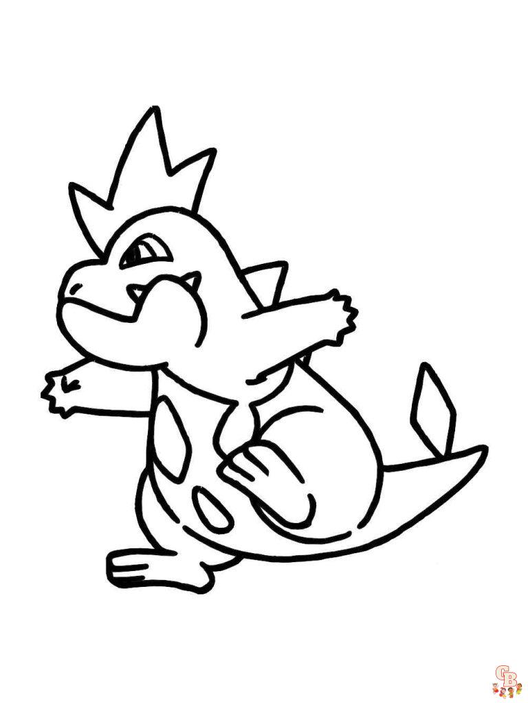 Croconaw Coloring Pages