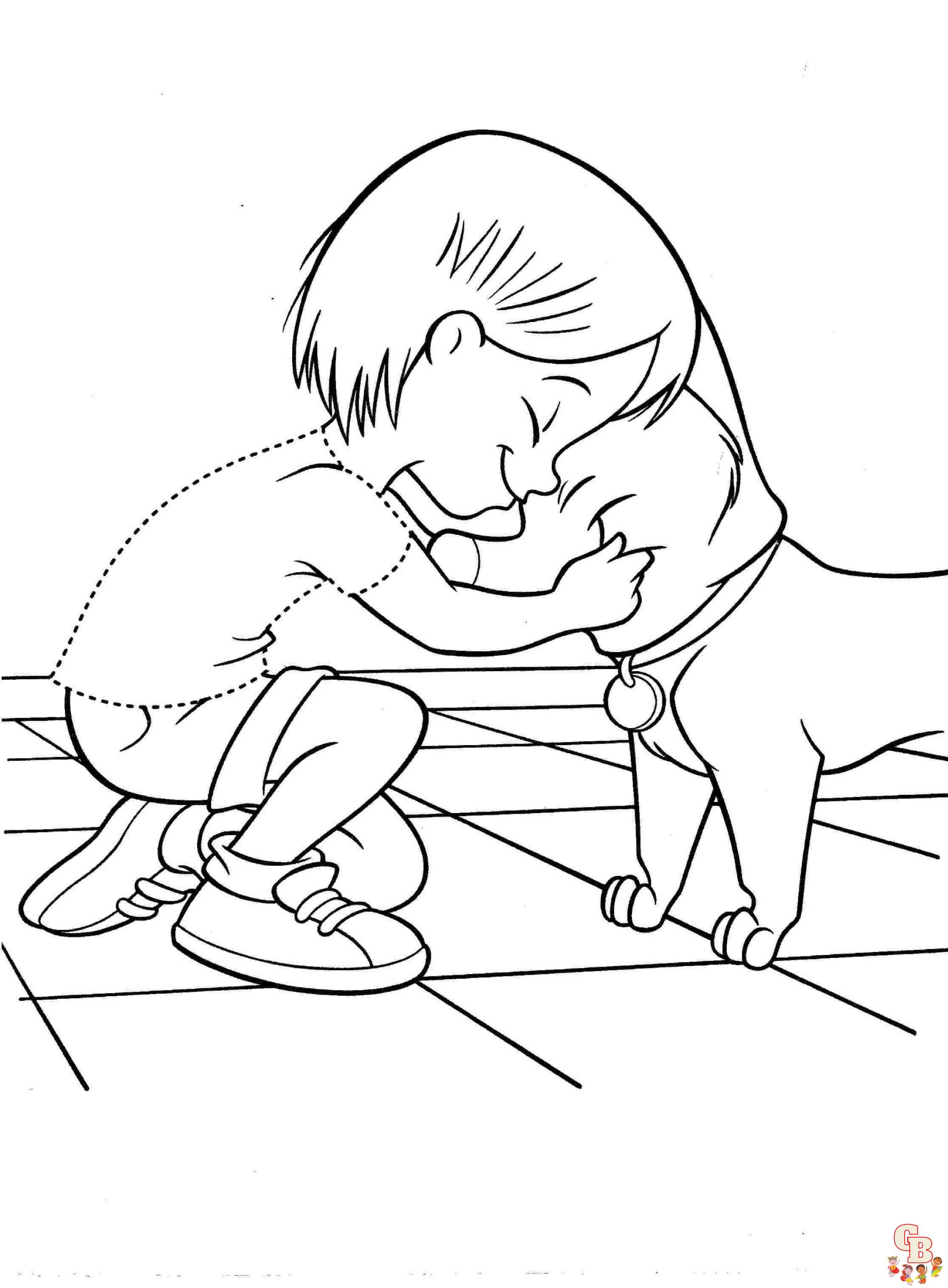 Cute Bolt and Penny Coloring Pages 7