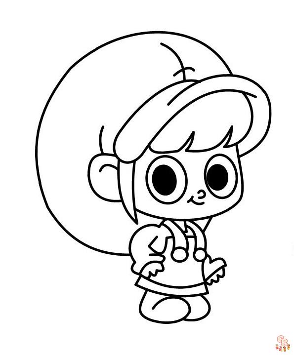 Cute Mila coloring pages printable free