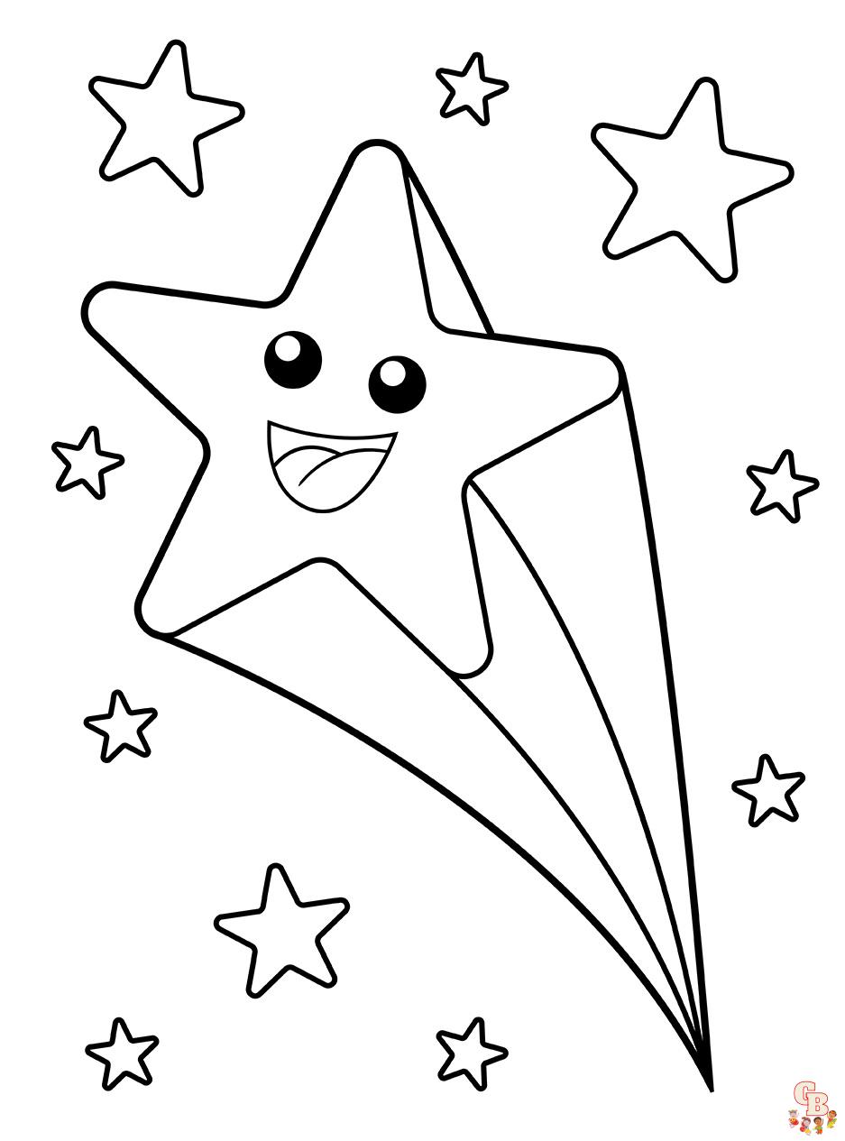 Cute Stars coloring pages printable 2
