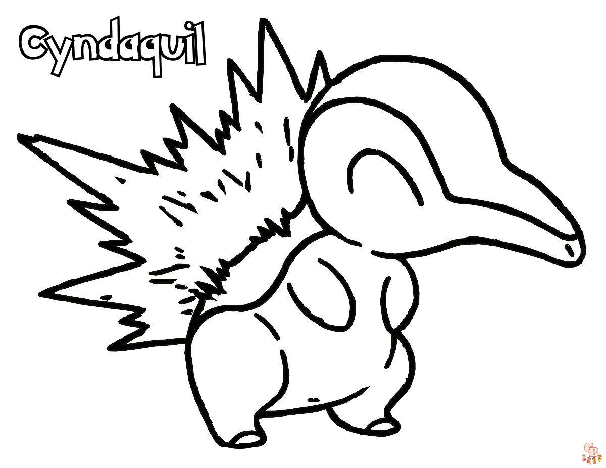 quilava pokemon coloring pages