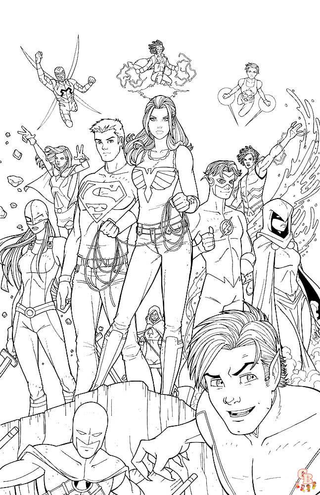 Justice League New 52 Coloring Pages