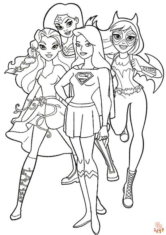 DC Coloring Pages 7