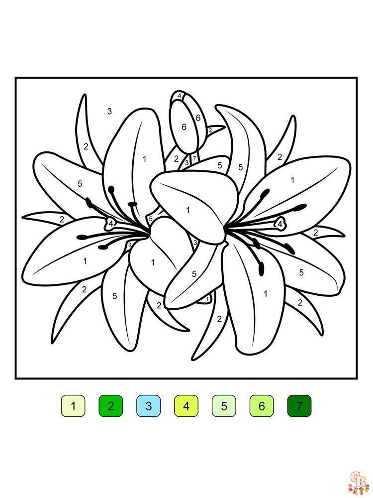 Desert Lily Coloring Pages 8