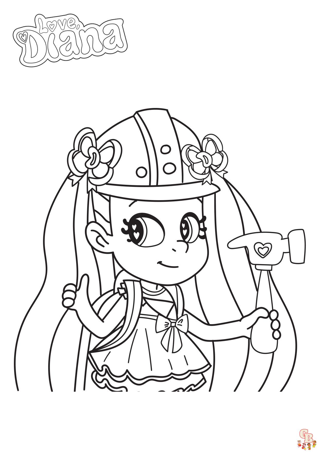 Diana and Roma Coloring Pages 1