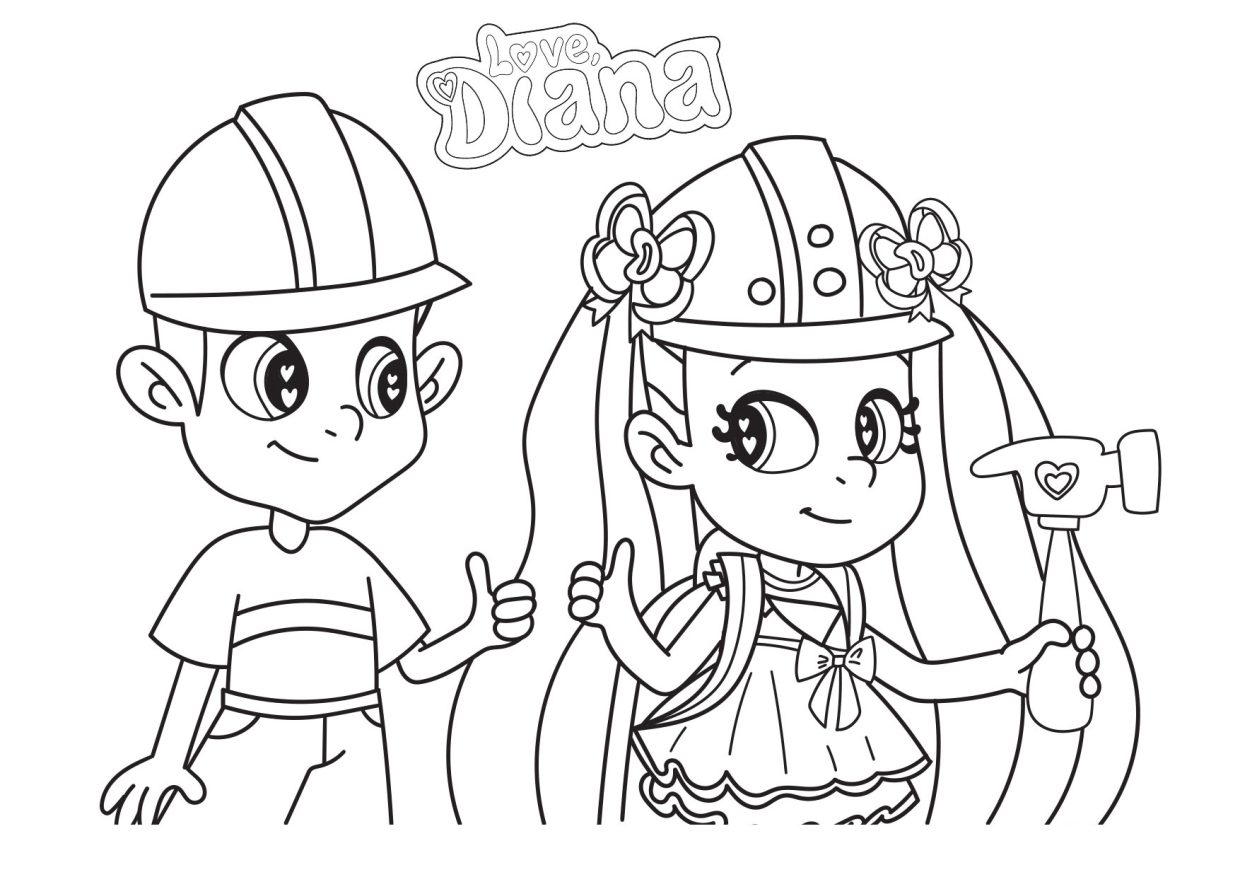 Diana and Roma Coloring Pages 2
