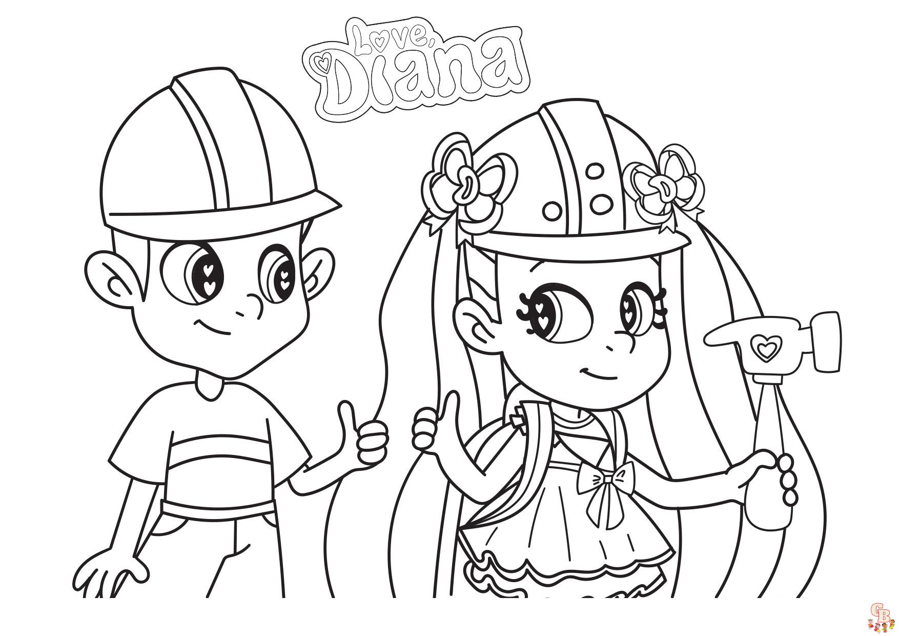 Diana and Roma Coloring Pages 2