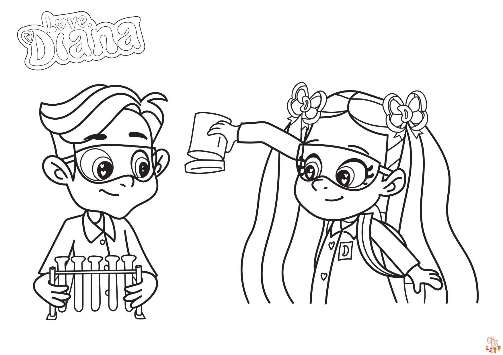 Diana and Roma Coloring Pages 6
