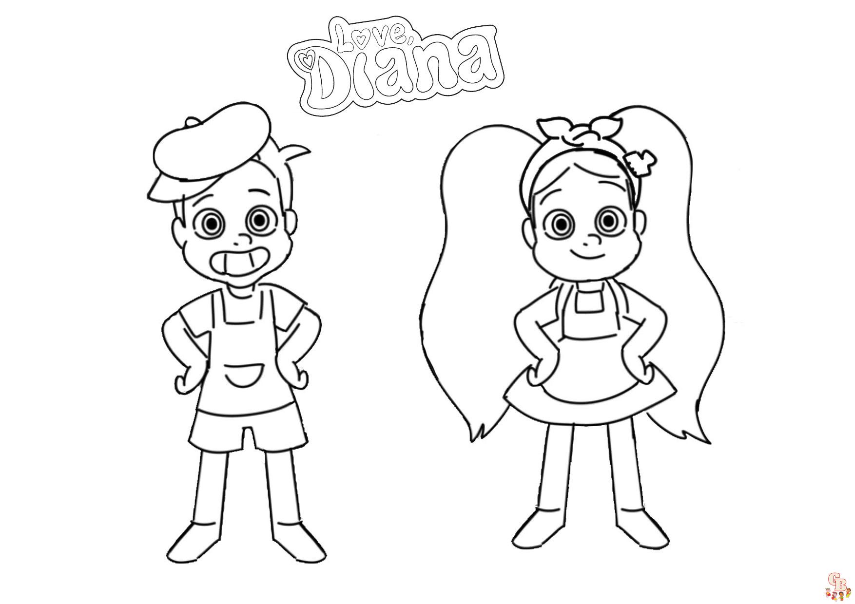 Diana and Roma Coloring Pages 7