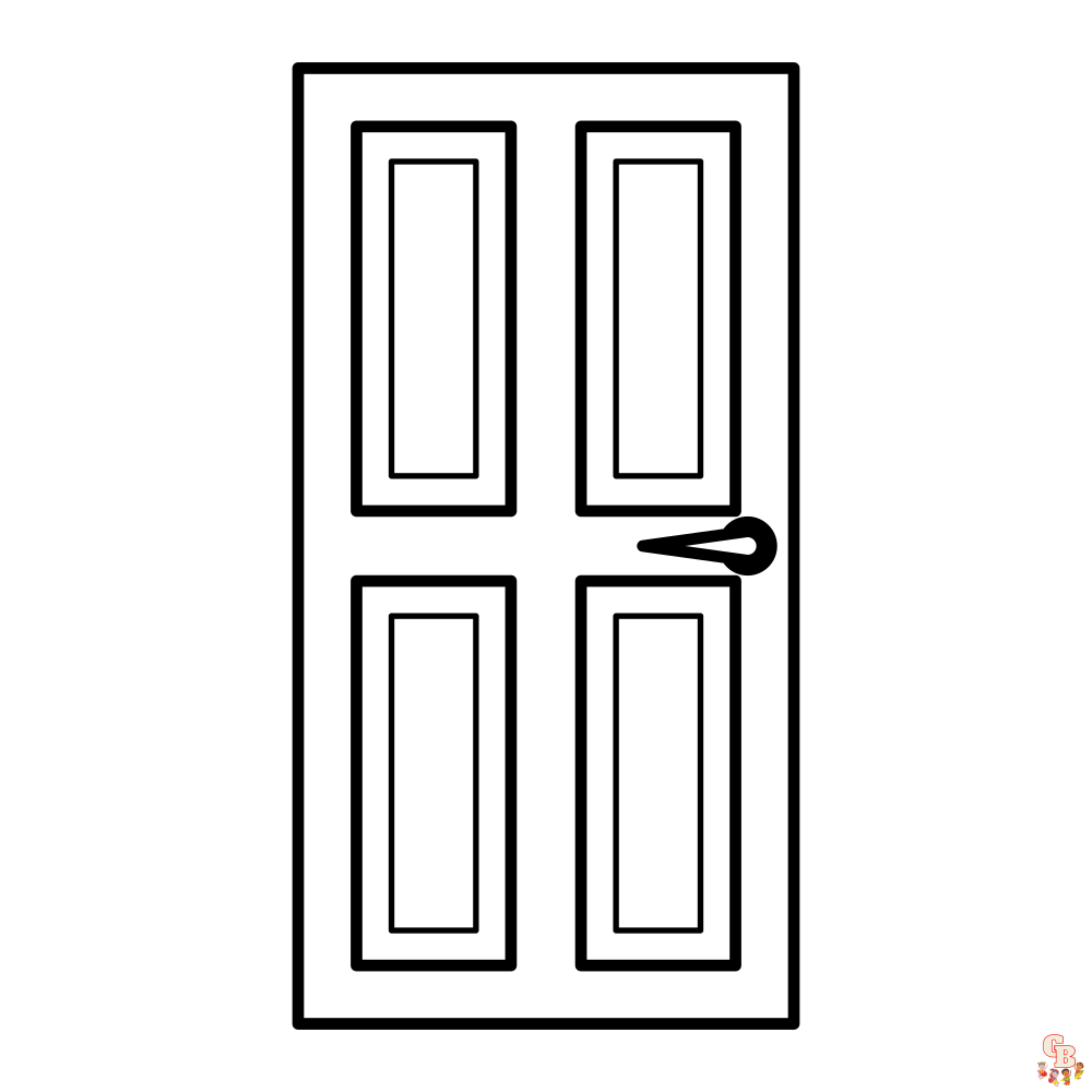 Doors coloring pages 1