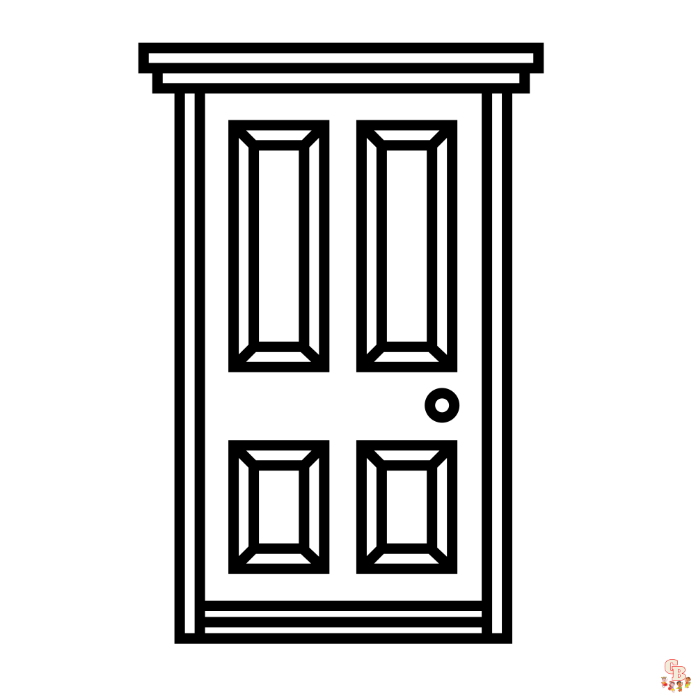 Doors coloring pages 3