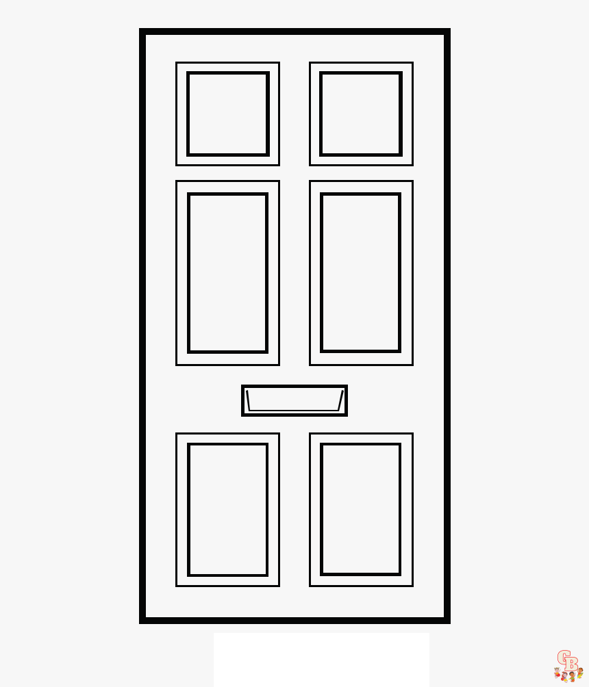 Doors coloring pages free 2