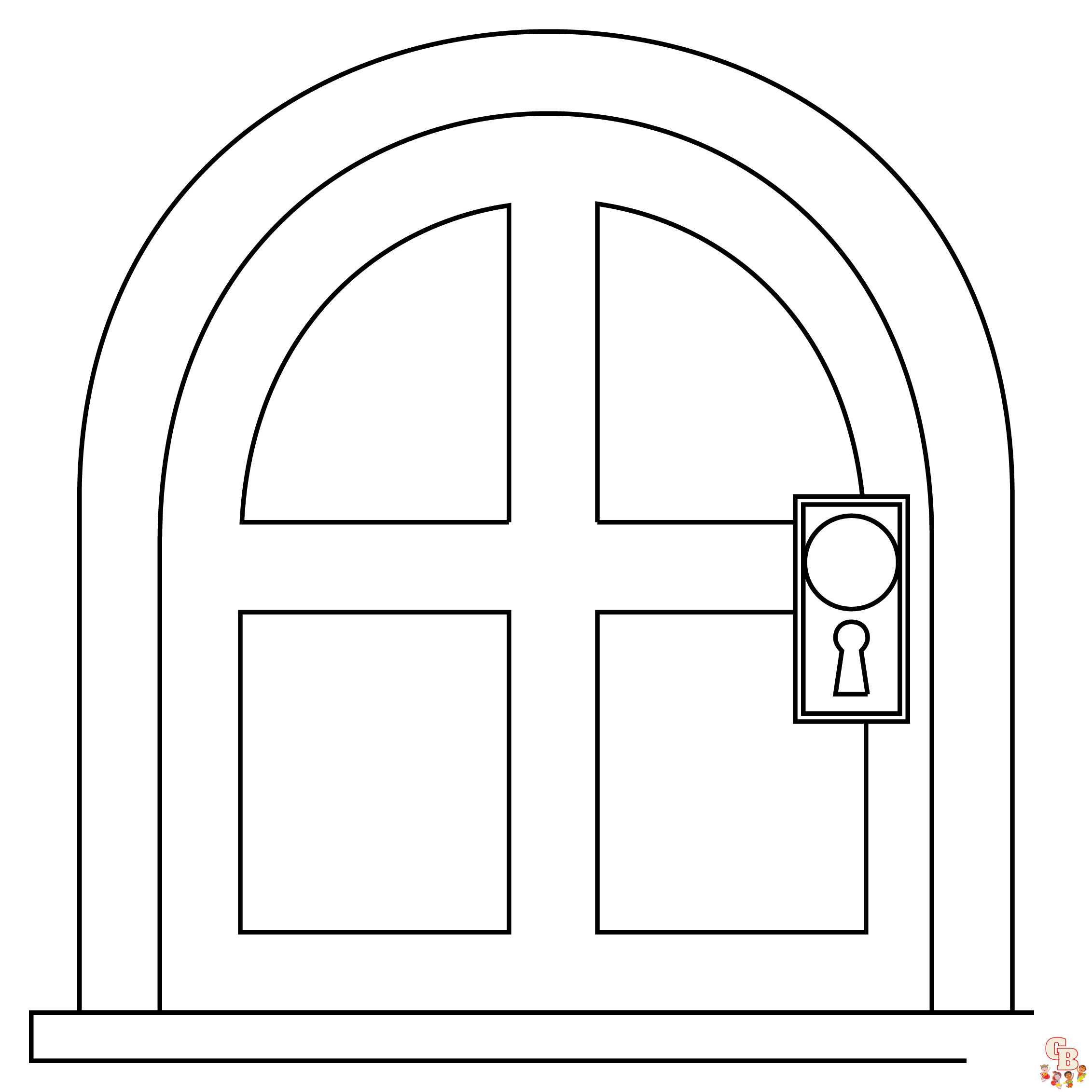 Doors coloring pages printable free