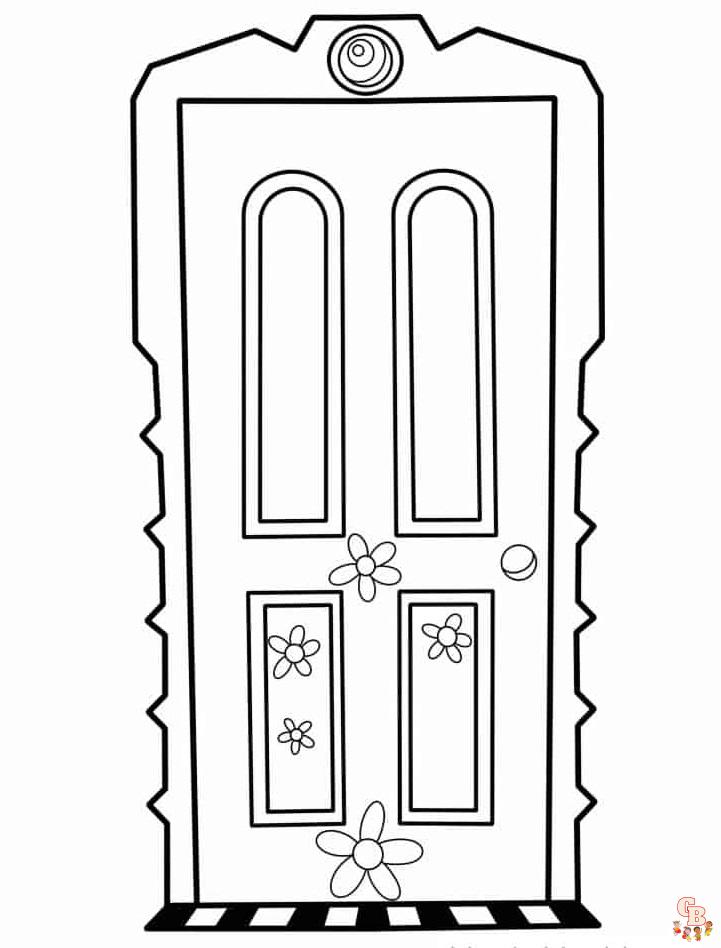 Doors coloring pages to print 1