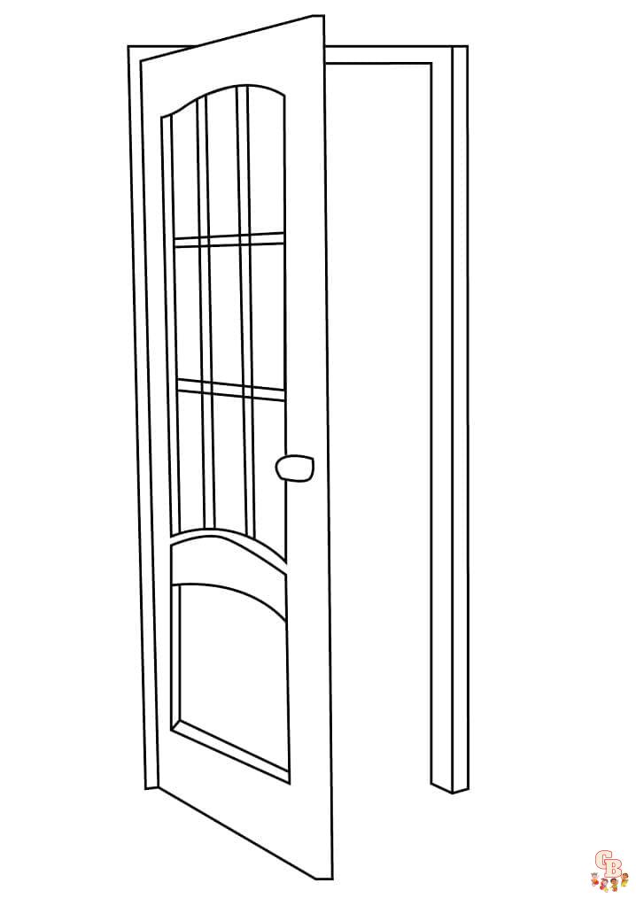 Doors coloring pages to print 2