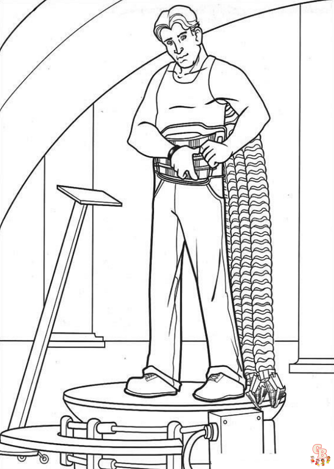 Dr. Octopus Robbing The Bank Coloring Pages 3