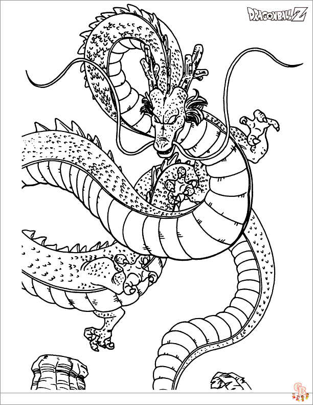 Simple Dibujos para colorear de dragon-ball-z para imprimir y