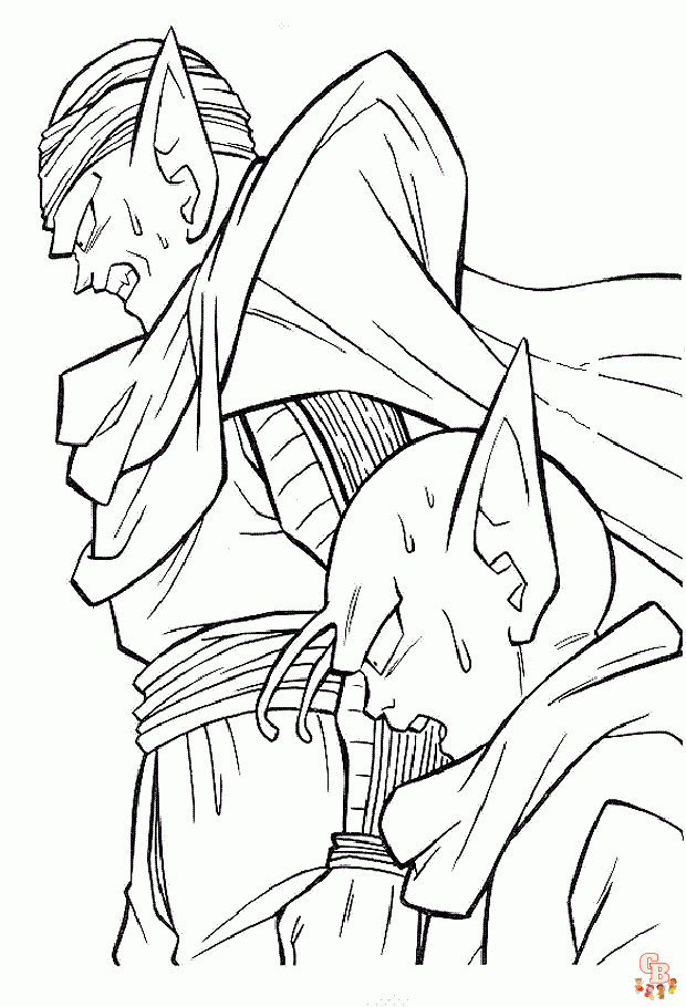 Dragon Ball Z Piccolo Coloring Pages 2