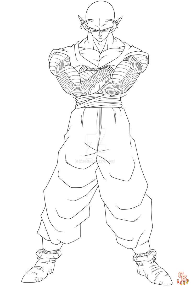 Dragon Ball Z Piccolo Coloring Pages 4