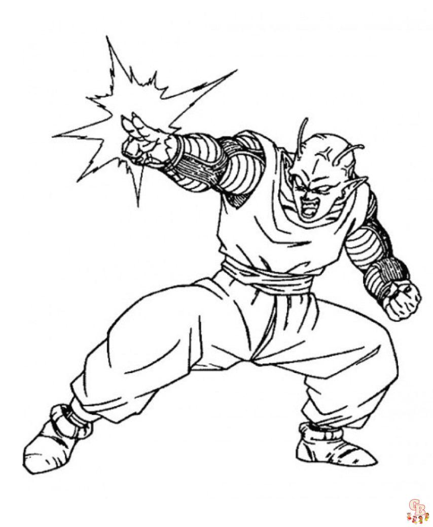 Dragon Ball Z Piccolo Coloring Pages 5