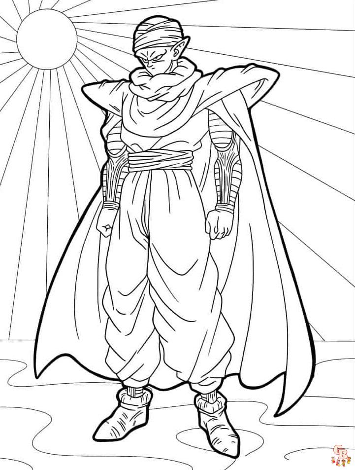 Dragon Ball Z Piccolo Coloring Pages 6