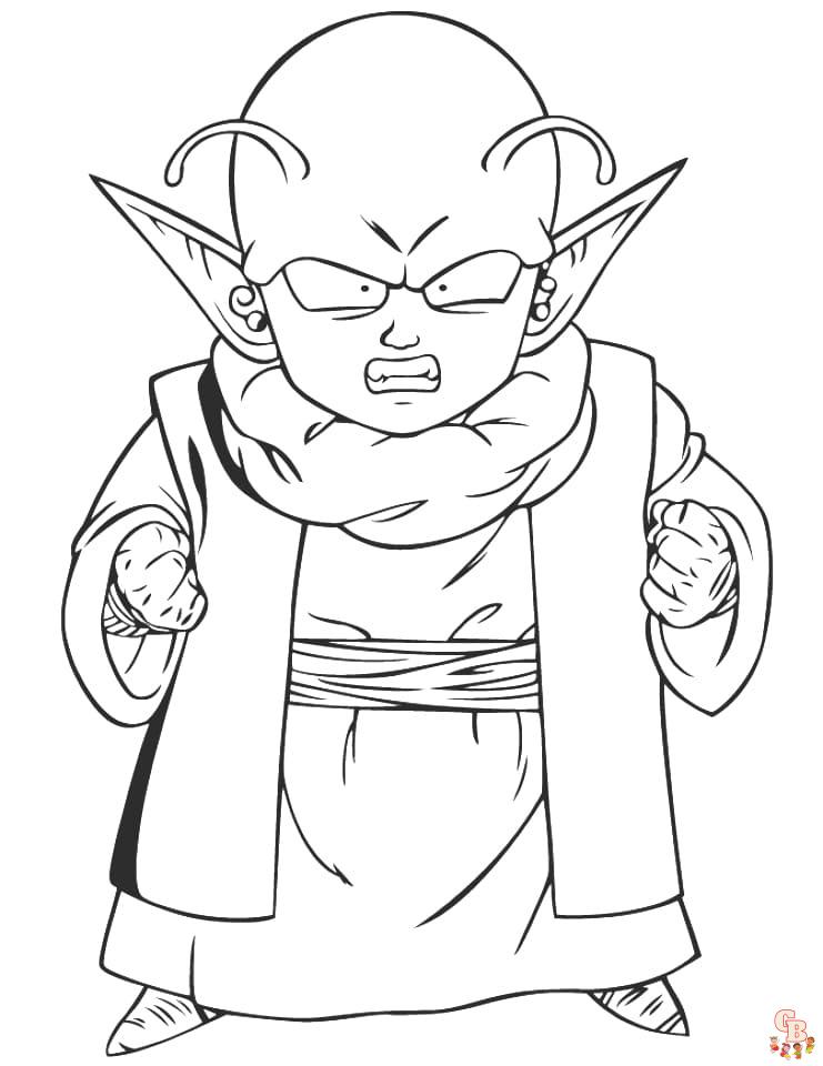 Dragon Ball Z Piccolo Coloring Pages 8