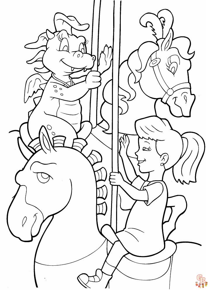 Dragon Tales Coloring Pages 14