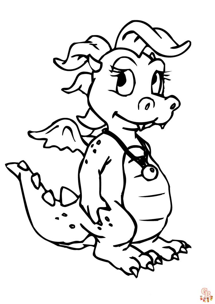 Dragon Tales Coloring Pages 16