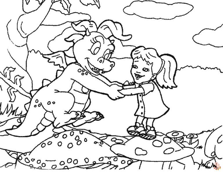 dragon tales coloring pages