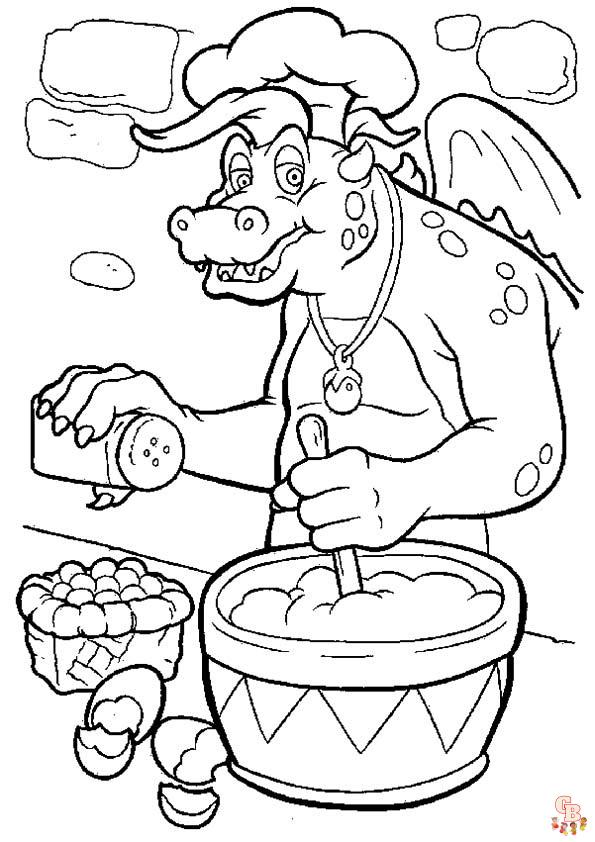 Dragon Tales Coloring Pages 8