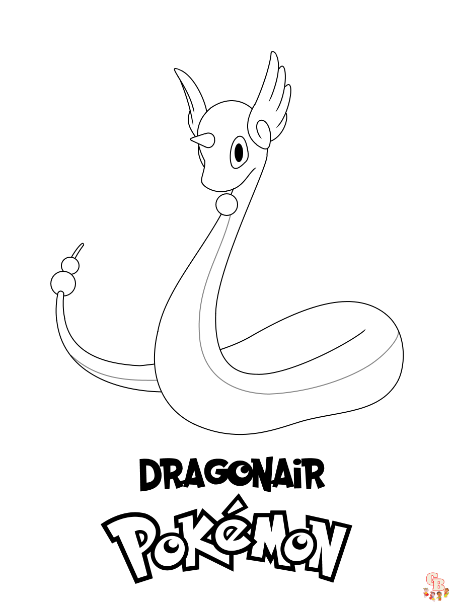 Dragonair Coloring Pages