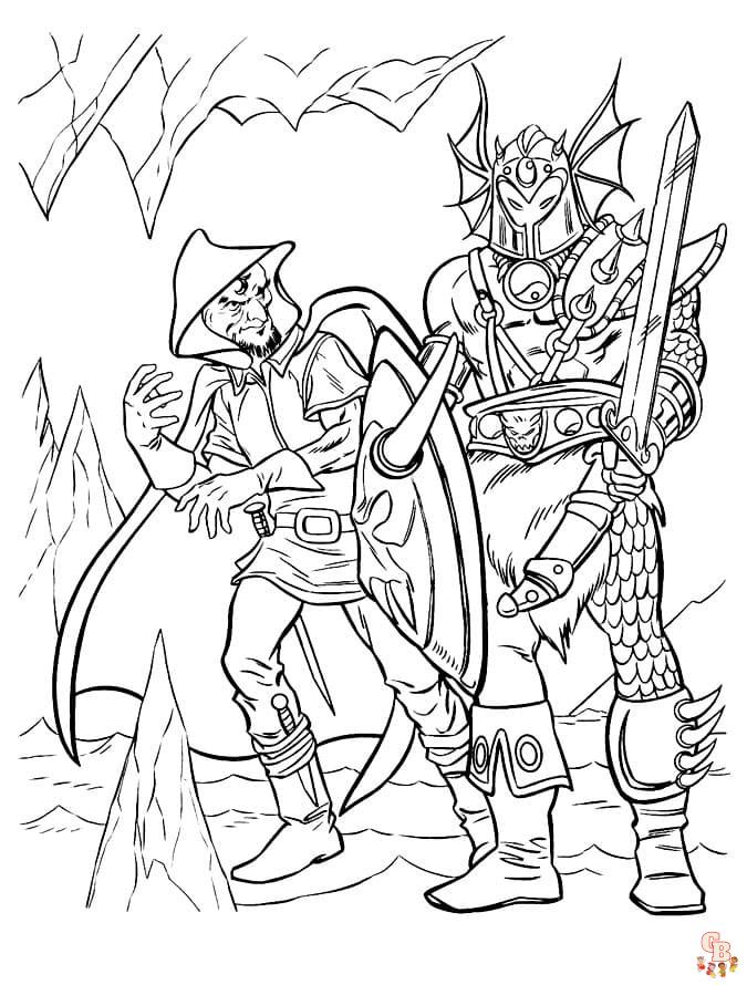 Dungeons and Dragons Coloring Pages 3