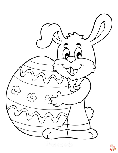 Fun and Free Easter Cartoon Coloring Pages - GBcoloring