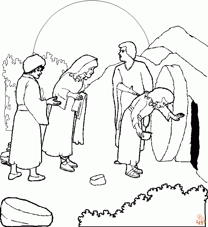 Empty Tomb Coloring Pages 1