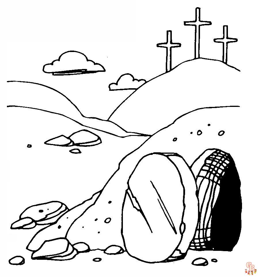 Empty Tomb Coloring Pages 4