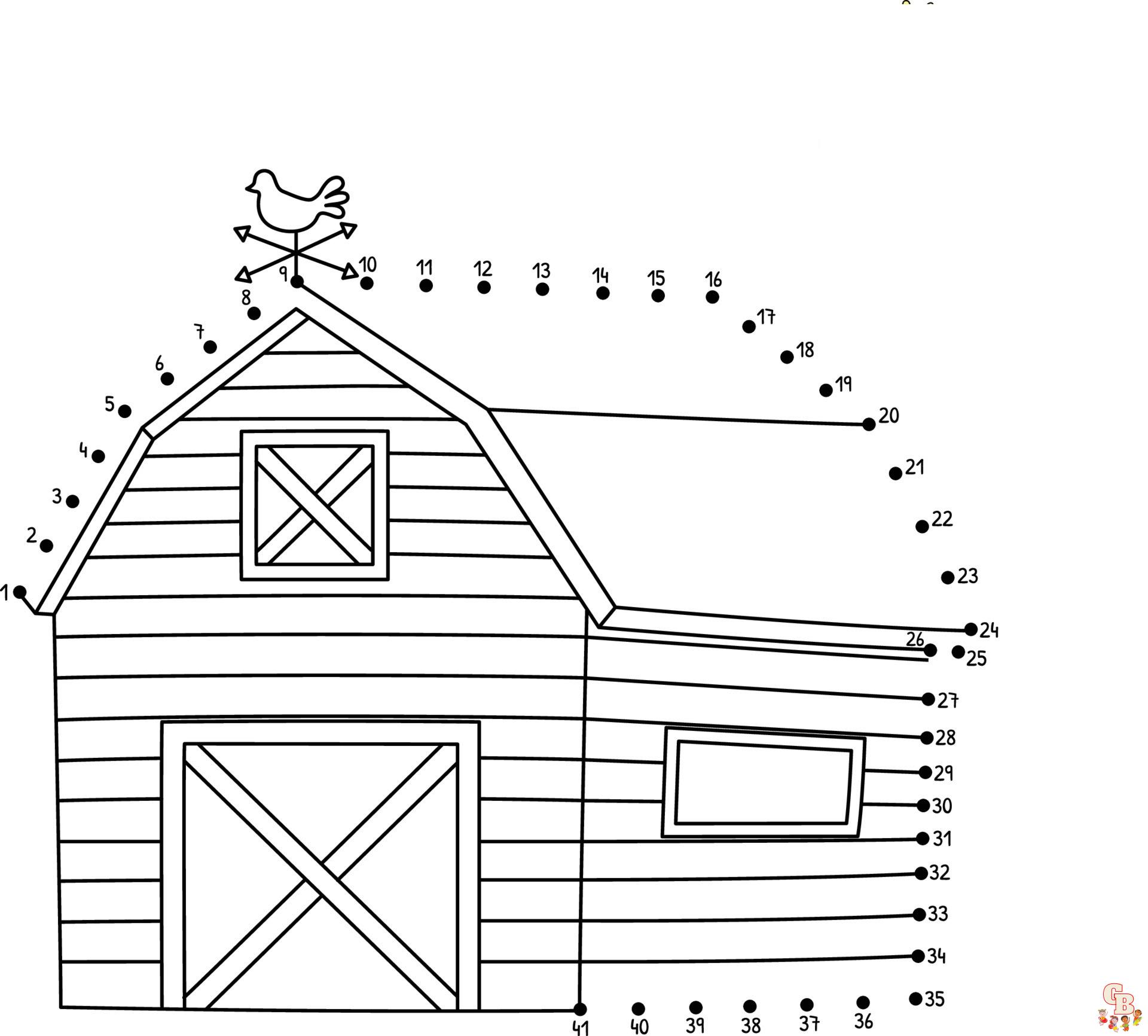 Farmhouse Coloring Pages 5