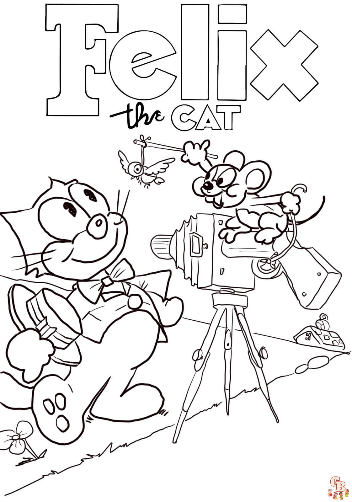Felix The Cat Coloring Pages 2